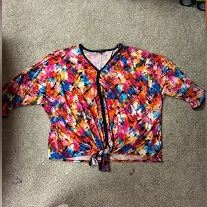 Premise Colorful Abstract Women's Blouse